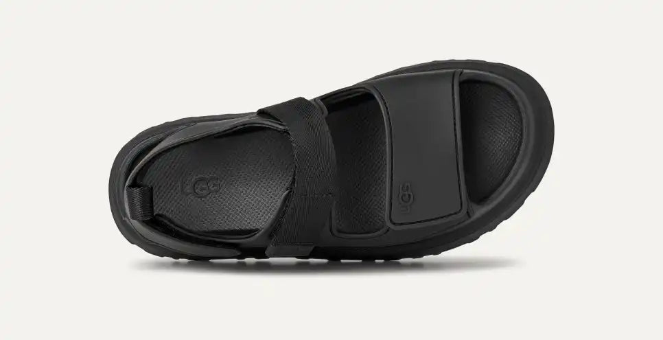 GoldenGlow Black Sandal