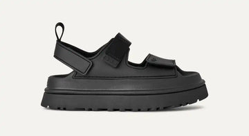 GoldenGlow Black Sandal